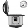 Мултикукър под нялагане Instant Pot DUO 6 112018201, 1000W, 5.7l, 13 програми, 7 функции, Система за безопасност, Сребрист/черен