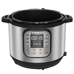 Multicooker Instant Pot DUO 6 112018201, 1000W, 5.7L, 13 programe, 7 functii, Sistem de siguranta, Argintiu/Negru