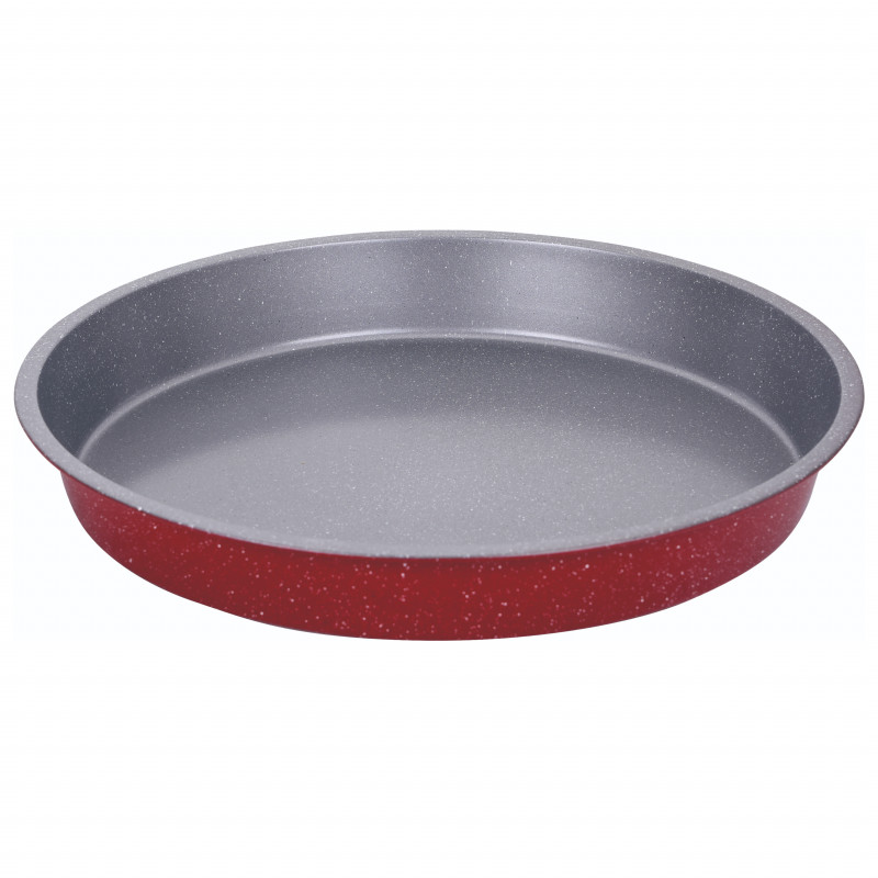 Sütőtálca Oliver Voltz OV51222RN36, 36 cm, Szénacél, Márvány kivitel, Piros