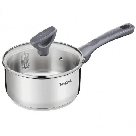 Tefal Daily Cook G7122255 Casserole, 16 cm, 1 L, Measurement Scale, Titanium Coating, Induction, Gray