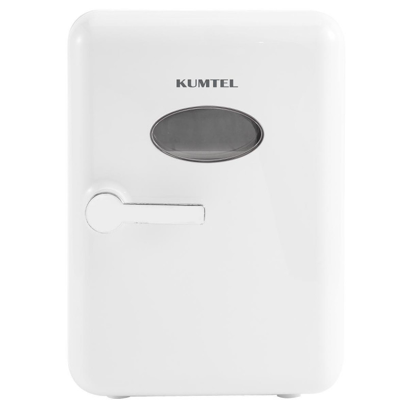 Мини хладилник KUMTEL HMFR-01 WHITE, 42W, Подвижен рафт, 6 Кена, Бял