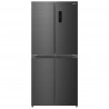 Finlux FFD448IX Side-by-Side Refrigerator, 362 L, Energy Class E, No Frost, External Display, Stainless Steel