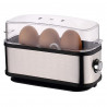 Elite EBS-3-1247 Egg Cooker, 210W, Holds 3 Eggs, Audible Alarm, Measuring Cup, Stainless Steel