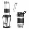 Blender Adler AD 4081, 800W, 2 pahare/sticle 400/570 ml, 20 000 rpm, 4 lame din otel inoxidabil, Zdrobire gheata, Fara BPA, Negru