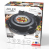 Електрическа фурна за пица Adler AD 6314, 1200W, 31.5 см, До 400C, 5 настройки на температурата, Таймер, Черен