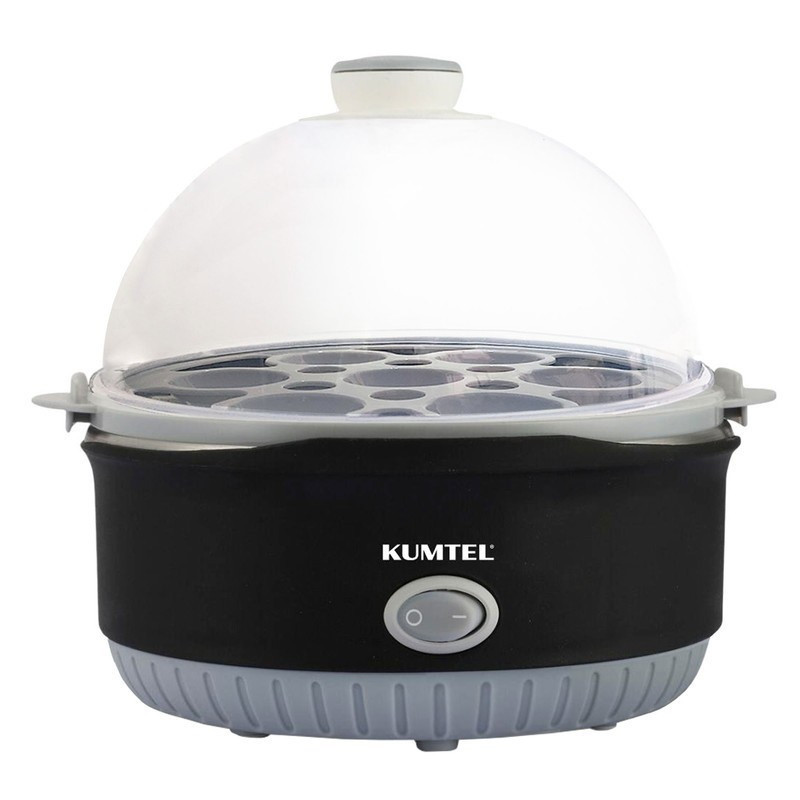 Cuptor de ouă KUMTEL HEB-01, 350W, 7 ouă, Indicator de putere, Negru/gri