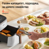 Friteuza cu aer cald Cosori TurboBlaze CAF-DC602, 1725W, 6L, 30-230°C, 1.8Kg, 9 programe, Timer, Heat Save, Alb