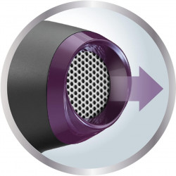 Remington AC7100 Pro 2100 Hair Dryer, 2100W, 3 heat settings, 2 speed settings, AC motor, Ceramic ionizing nozzle, Black/Purple