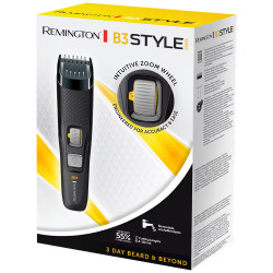Remington MB3000 B3 Style Series Beard Trimmer, 17 Length Settings, Self-Sharpening Blades, Black