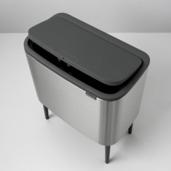 Кош за смет Brabantia Bo Touch 11/23L, Matt Steel Fingerprint Proof