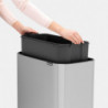 Кош за смет Brabantia Bo Touch 11/23L, Matt Steel Fingerprint Proof