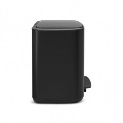 Brabantia Bo Pedal Trash Can 1000224, 3x11 L, Soft-Close, Non-Slip Base, Matte Black