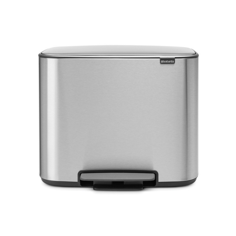 Кош за смет Brabantia Bo Pedal 36L, Matt Steel Fingerprint Proof