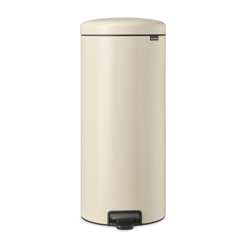 Кош за смет с педал Brabantia NewIcon 1005539, 30 л, Леко затваряне, Противоплъзгаща основа, Бежов