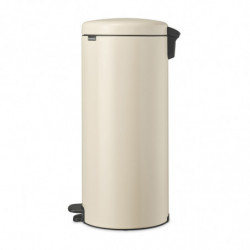 Brabantia NewIcon 1005539 Pedal Bin, 30 L, Soft-Close, Non-Slip Base, Beige