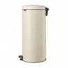 Cos pentru gunoi cu pedala Brabantia NewIcon 1005539, 30 L, Inchidere lina, Baza antiderapanta, Bej