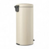 Brabantia NewIcon 1005539 Pedal Bin, 30 L, Soft-Close, Non-Slip Base, Beige