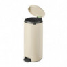 Brabantia NewIcon 1005539 Pedal Bin, 30 L, Soft-Close, Non-Slip Base, Beige