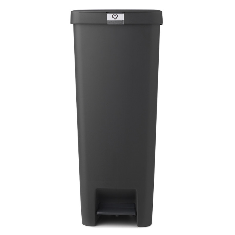 Brabantia StepUp 1005557 Pedal Bin, 40 L, Eco-friendly materials, Large opening, Dark gray