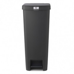 Brabantia StepUp 1005557 Pedal Bin, 40 L, Eco-friendly materials, Large opening, Dark gray