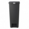 Brabantia StepUp 1005557 Pedal Bin, 40 L, Eco-friendly materials, Large opening, Dark gray