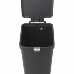 Brabantia StepUp 1005557 Pedal Bin, 40 L, Eco-friendly materials, Large opening, Dark gray