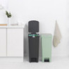 Кош за смет с педал Brabantia StepUp 1005557, 40 л, Екологични материали, Голям отвор, Тъмносив