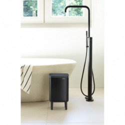 Κάδος Brabantia Bo Small Hi 1006645, 7 L, Αυξημένος, Ομαλό και αθόρυβο άνοιγμα, Αντιολισθητική βάση, Μαύρο
