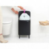 Brabantia Bo Small Hi 1006649 Trash Can, 12 L, Smooth and Silent Opening, Non-Slip Base, Black