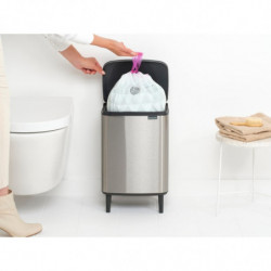 Кош за боклук Brabantia Bo Small Hi 1006650, 12 л, Плавно и безшумно отваряне, Инокс