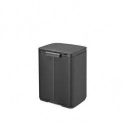 Кош за смет Brabantia Bo Small 1008868, 7л, Плавно и безшумно отваряне, Тъмносив