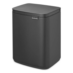 Cos pentru gunoi Brabantia Bo Small 1006622, 4 L, Deschidere lina si silentioasa, Negru mat