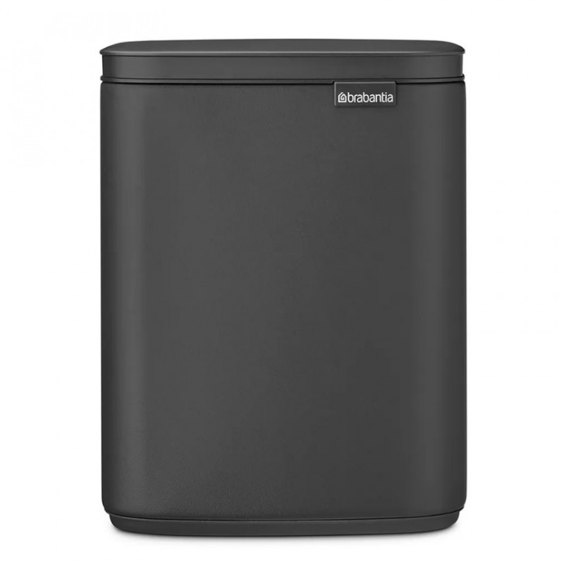 Cos pentru gunoi Brabantia Bo Small 1006622, 4 L, Deschidere lina si silentioasa, Negru mat