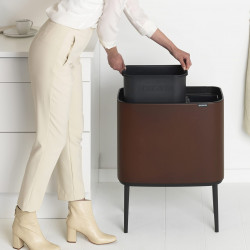 Кош за смет Brabantia Bo Touch 11+23L, Mineral Cosy Brown