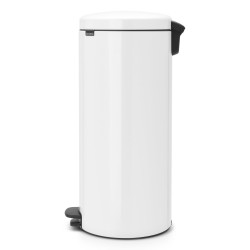 Brabantia NewIcon 649049 Pedal Bin, 30 L, Soft-Close, Non-Slip Base, White