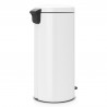 Brabantia NewIcon 649049 Pedal Bin, 30 L, Soft-Close, Non-Slip Base, White
