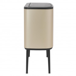 Brabantia Bo Touch 1003216 Trash Can, 3x11 L, Smooth and Silent Opening, Large Opening, Metallic Gold