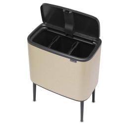 Кош за смет Brabantia Bo Touch 3x11L, Metallic Gold