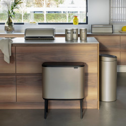 Кош за смет Brabantia Bo Touch 3x11L, Metallic Gold