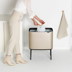 Кош за смет Brabantia Bo Touch 3x11L, Metallic Gold