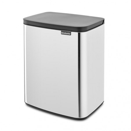 Кош за смет Brabantia Bo Small 1006636, 12 л, Безшумно и плавно отваряне, Инокс