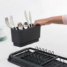 Сушилник за съдове Brabantia Dark Grey, компактен