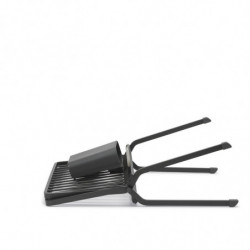 Brabantia SinkSide 1004153 Foldable Dish Rack, Utensil Holder, Rust-Resistant, Dark Gray