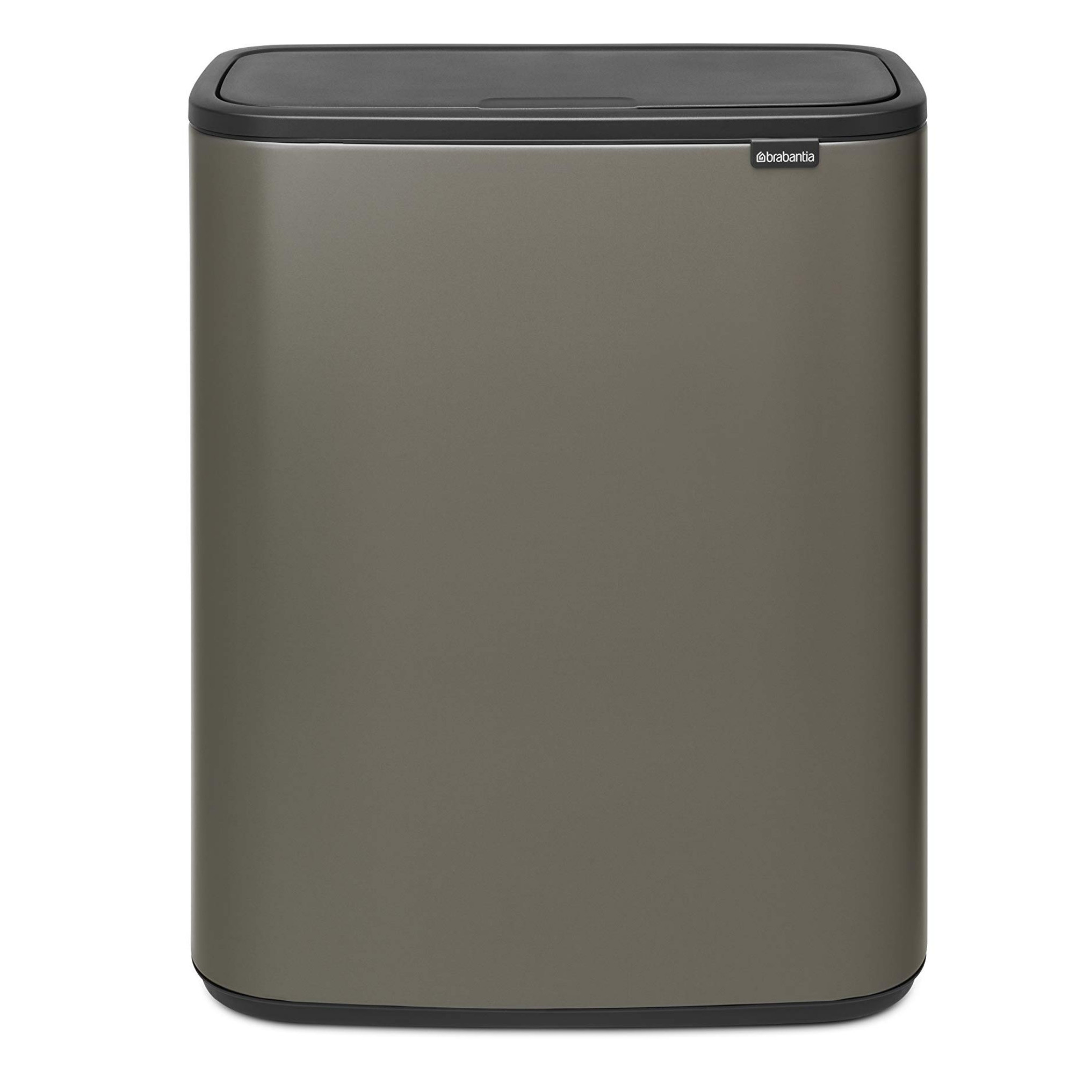 Кош за боклук Brabantia Bo Touch 1001276, 60 л, Плавно и безшумно отваряне, Голям отвор, Бронз