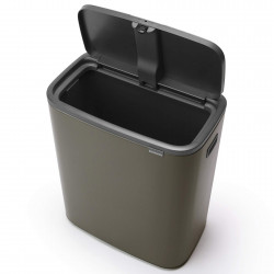 Brabantia Bo Touch 1001276 Trash Can, 60 L, Smooth and Silent Opening, Large Opening, Bronze