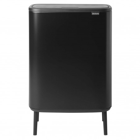 Кош за смет Brabantia Bo Touch Hi 1001260, 60 л, Повдигнат, Плавно и безшумно отваряне, Черен мат