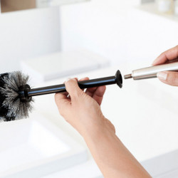 Brabantia ReNew Toilet Brush 107870, 42 cm, Discreet Design, Stainless Steel/Matte
