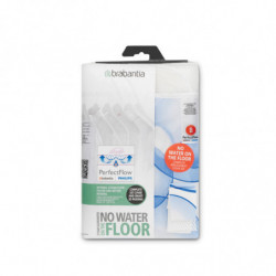 Husa pentru masa de calcat Brabantia B 90300147, 124x38 cm, 9 mm, PerfectFlow, Alb/Albastru