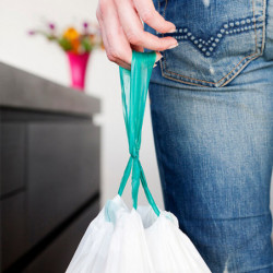 Brabantia Trash Can Liner 647038, Size G, 23–30 L, 20-Pack, White