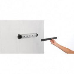 Brabantia Pull-out 90300176, 22 m, Wall-mounted, Automatic locking, Corrosion-resistant, Black/Stainless steel